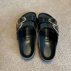 Birkenstock Big Buckle Arizona - black/gold
